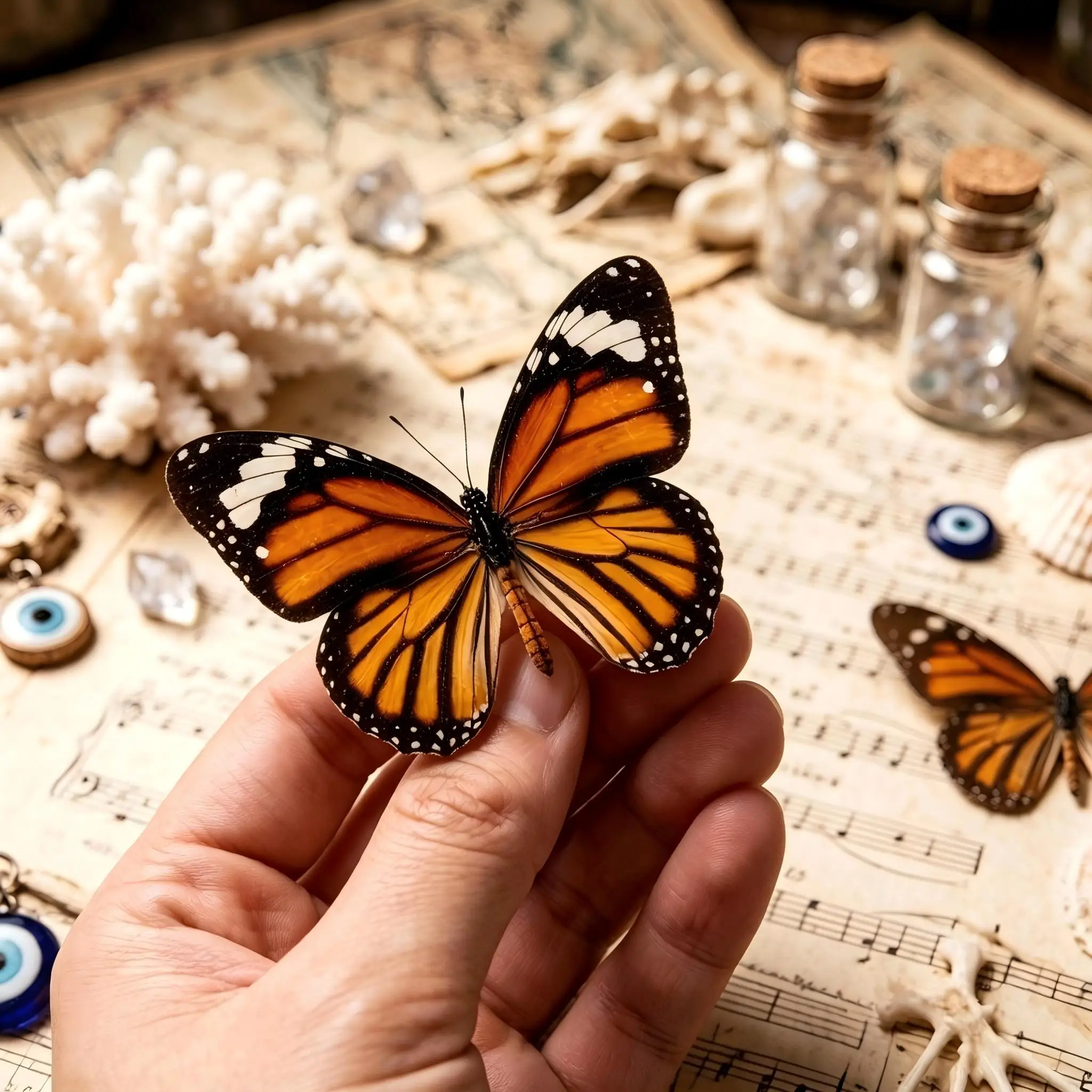 5-100pcs Danaus genutia Butterfly Specimens | Bulk Insect Collection for Crafts, Curio Display & Natural History Art