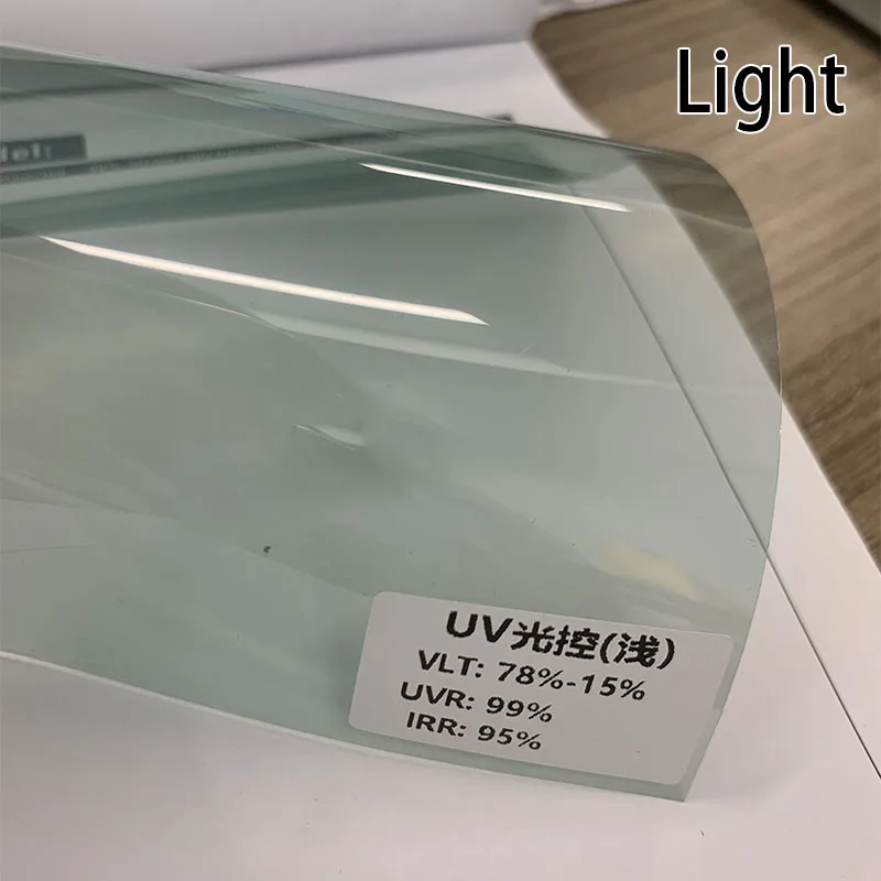 152/100/76/50CM Front Rear windshields Car Window Solar Tint Photochromic Film Light 78-15%/Dark 38-7% Heat Rejection Block UV