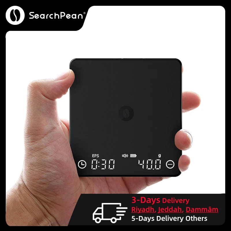 SearchPean Tiny2S Espresso Coffee Kitchen Scale Johanan/S1 Mini Smart Timer USB 2kg/0.1g Send Pad Man Woman Gift Free Shipping