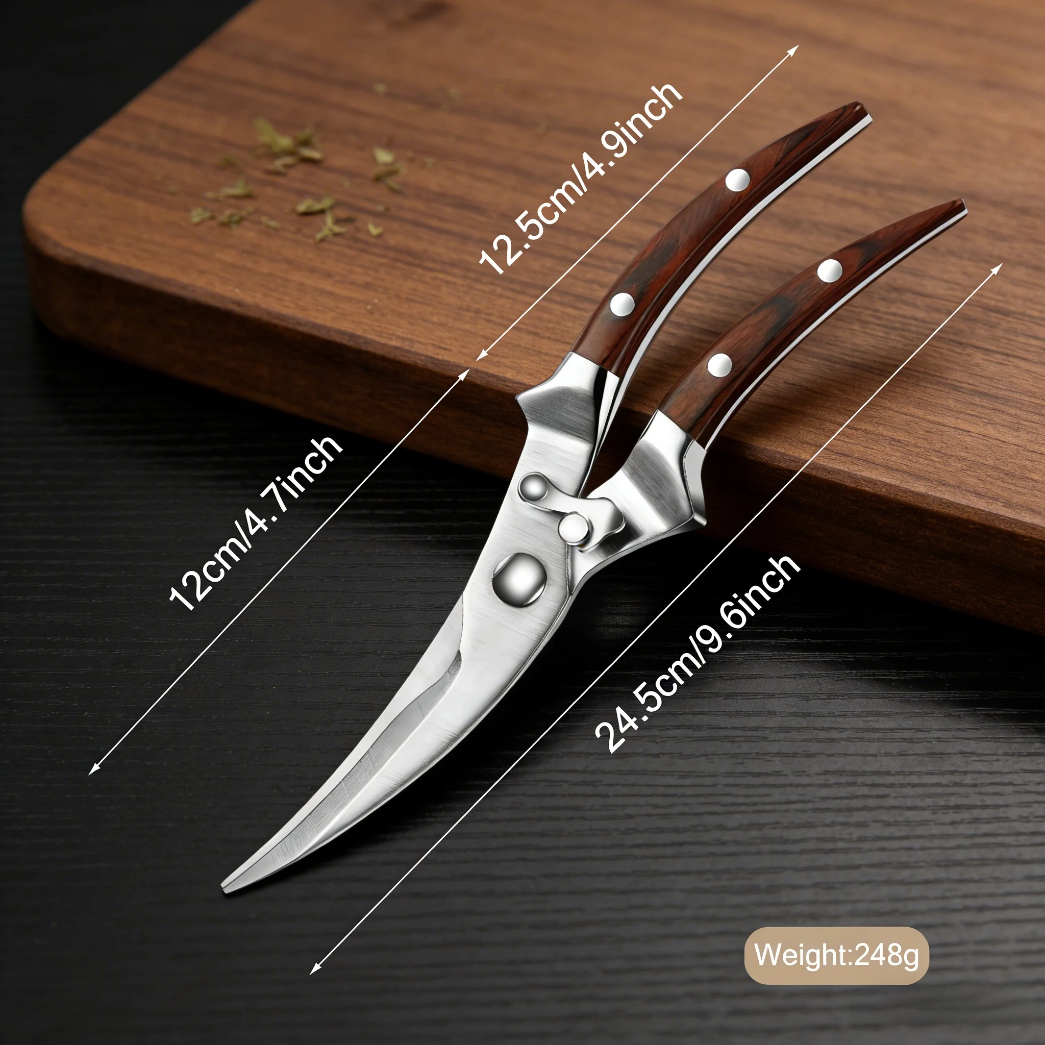 Professional Poultry Shears Kitchen Scissors Chicken Turkey and Fish Bones Essential for Home Durable Household Cooking Tool