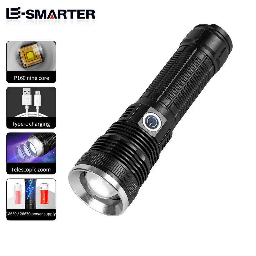 

Laser 5050 Wick Led Flashlight Waterproof Ultra Bright Stretch Zoom Led Torch Powerful Led For Hunting Camping Fishing