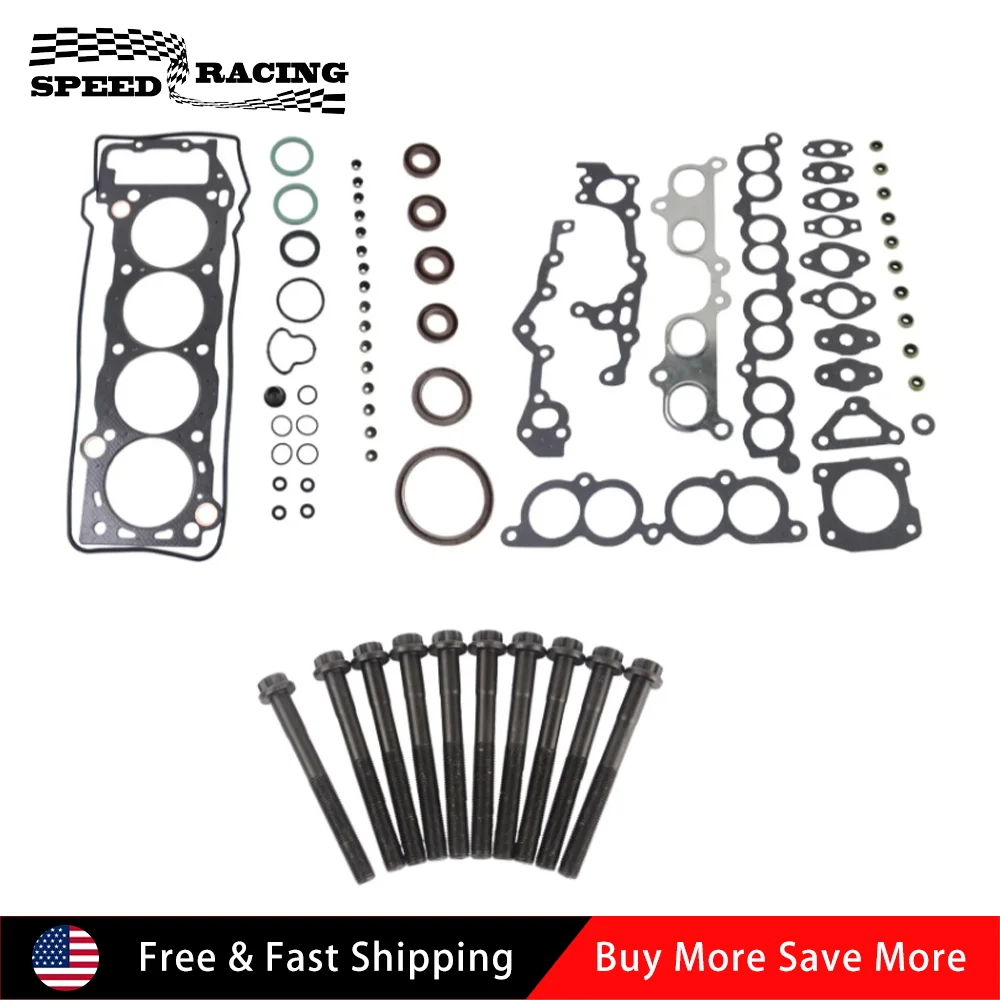 

HS9465PT-2 HS9465PT-3 Head Gasket Set Bolts For 1995-2004 Toyota Tacoma 2.4L 2.7L L4 DOHC 16 VALVE 2RZFE 3RZFE