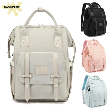 PANGDUBE Baby Nappy Bag with 2pcs Stroller Hooks Mummy Bag Backpack Waterproof Outdoor…