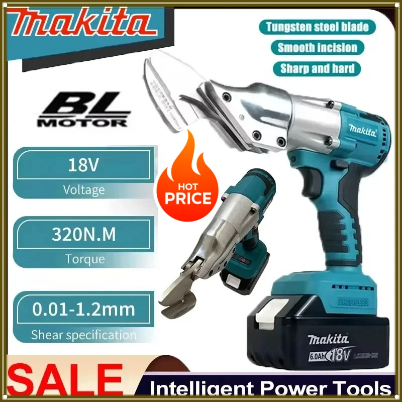 

Makita Electric Brushless 18V Iron Scissors Machine Rechargeable Professional Metal Cutting Tool Sheet Shear Cutter Power Tools