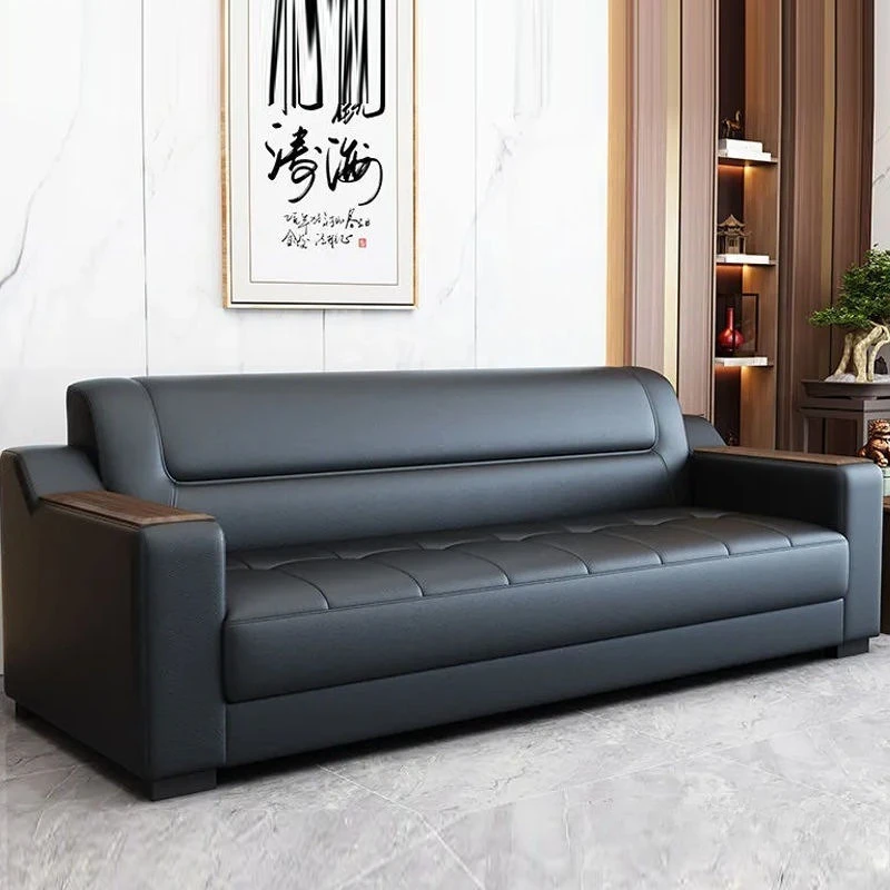 

Office sofa, simple modern coffee table combination