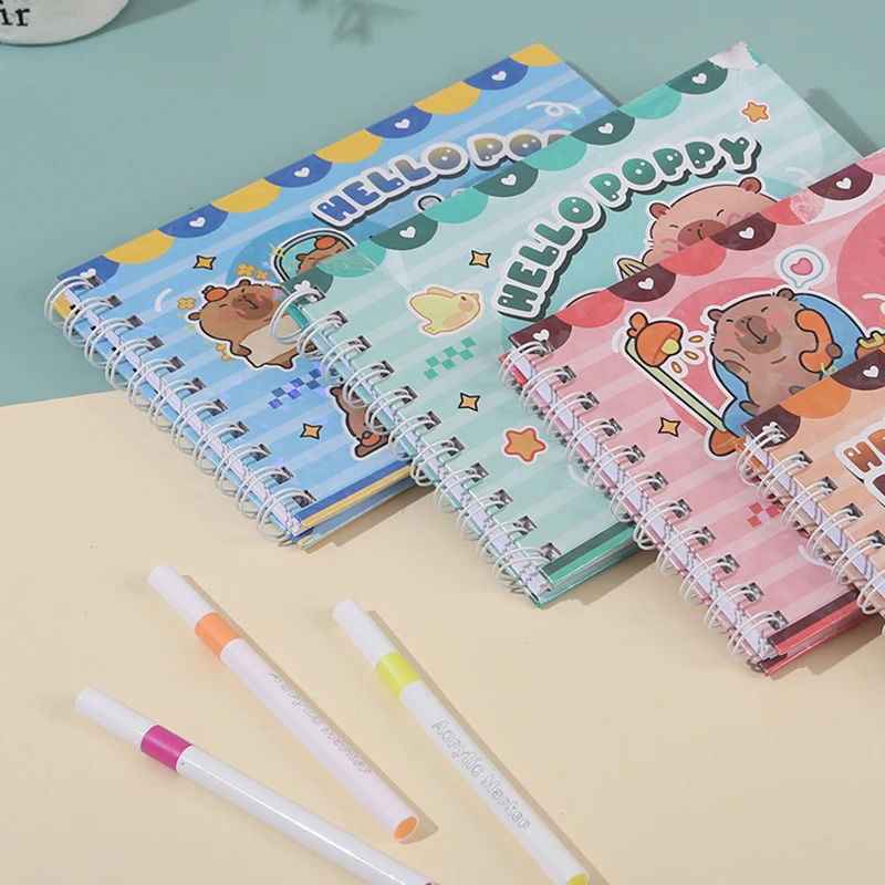 "Captivating Coloring Book with Kapibala Animal Characters; Little Bear Doodle Book; Unique Teen Gift"