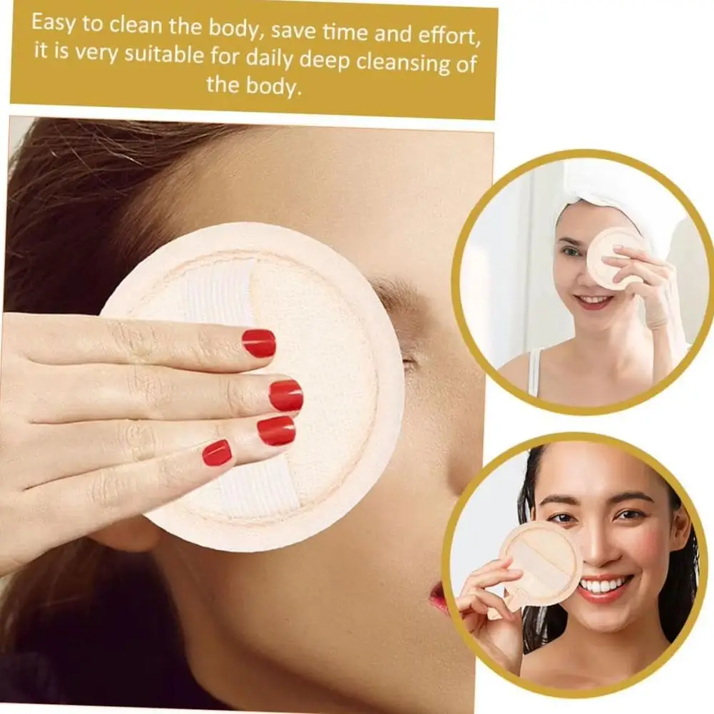 

4pcs Loofah ball Shower Facial Cleansing Pads Makeup Remover Cotton Towel Tools Natural Spong