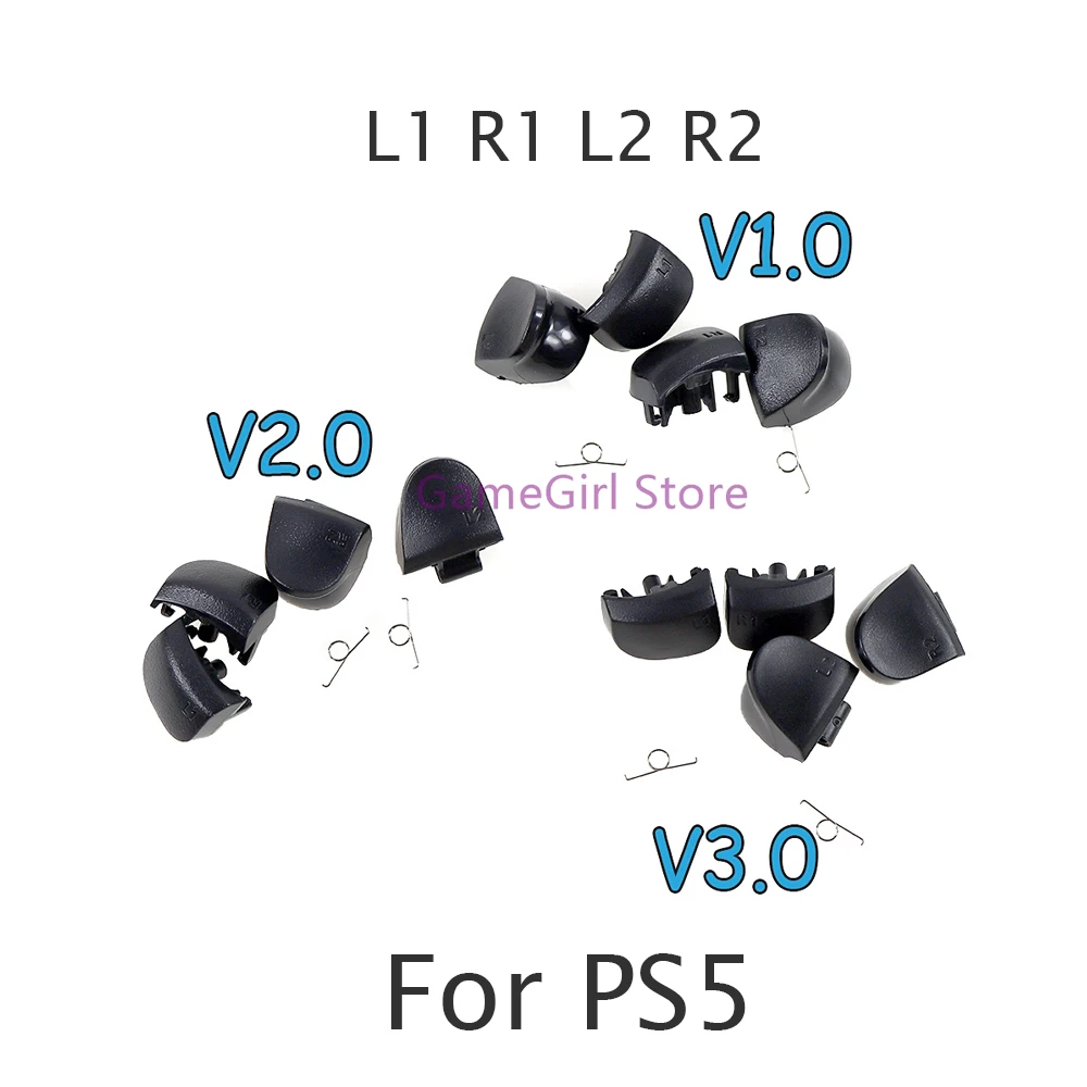 50sets For Playstation 5 V1.0 V2.0 V3.0 L1 R1 L2 R2 Spring Button LR Trigger Button For PS5 Controller Replacement Kits