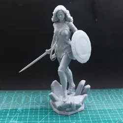 1/24 75mm  1/18 100mm Resin Model Kits Female Warrior Battle Girl  Figure Unpainted No Color RW-1127