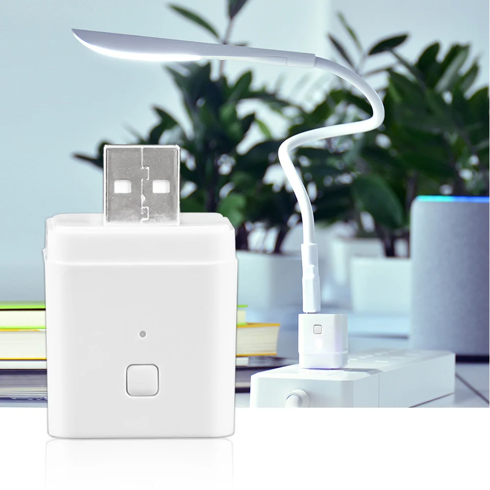 Tuya Smart Micro USB Adaptor Switch 5V WiFi Mini USB Power plug Adaptor Compatible for Alexa Google home Assistant Smart Life