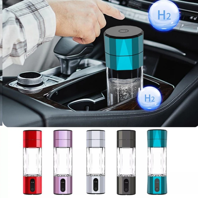 Hydrogen Water Generator Bottle SPE PEM Technology Electrolysis Maker Ionizer H2 Inhalation Device with Nasal Inhalation Tube