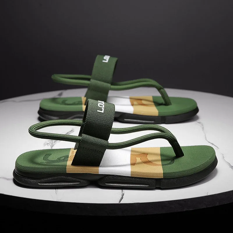 Pallene Men Sandals Flip flops Casual Men Flat Slippers Outdoor Beach Shoes Fashion House Sandals Soft Non-slip Cloud Sandals