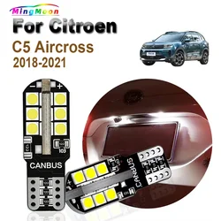 2Pcs T10 Car LED Bulbs License Plate Interior Lamp For Citroen C5 Aircross 2018 2019 2020 2021 Parking Lights