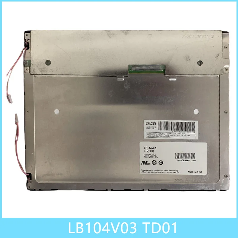 104-インチ-lb104v03-td01-lb104v03-a3-640-480-産業用-lcd-ディスプレイ画面、100-テスト、迅速な発送。