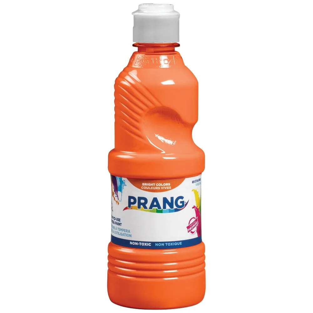 

Orange Tempera Paint for Kids Art Projects, Non-Toxic Washable School Art Supplies, Ready to Use 16 oz Bottle, Vibrant Color for Painting Crafts Classroom Home Use