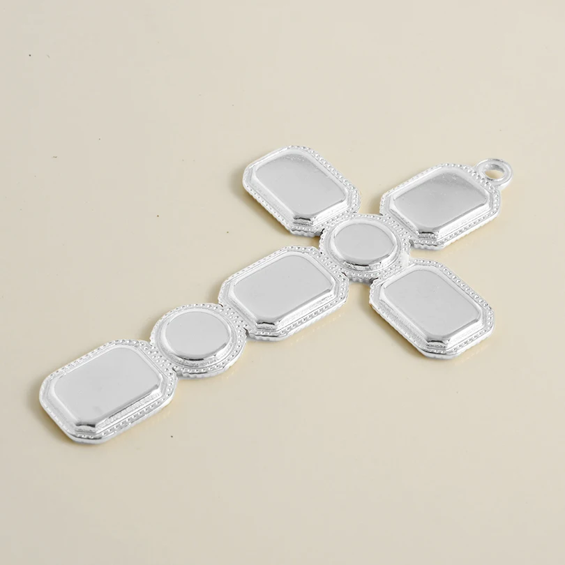 5개 스틸 색상 변색 없음 304 스테인리스 스틸 펜던트 쥬얼리 제작 용품 금붕어 십자가 태양 하트 카보숑 벌크 참