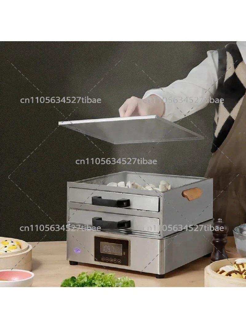 220V Household Electric Steamer 304 Stainless Steel Suction Tray Mini Steaming Machine Hot Pot Tool