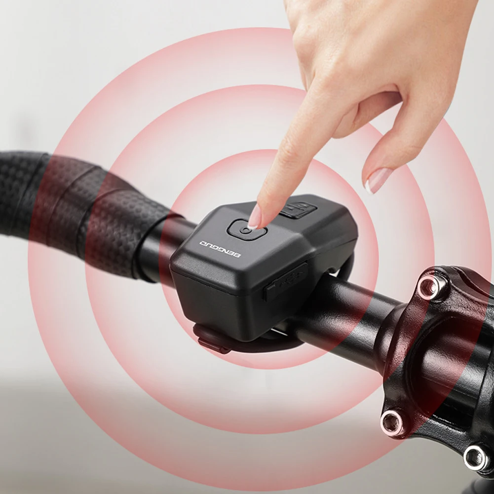 Motorcycle Electric Horn with Anti-Theft Alarm Bike Warning Safety Bell Electronic Bicycle Horn for Mountain Road Bike