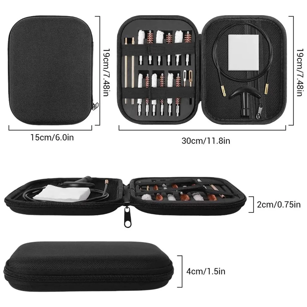Kit de limpieza táctica de armas de fuego con cepillos y accesorios - imagen 3
