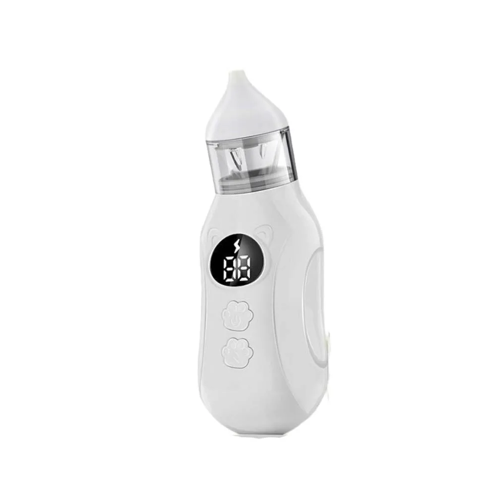 

Rechargeable Baby Electric Nasal Aspirator with 9 Suction Levels Suck Out Newborn Nose Sucker 2 Silicone Tips Anti Backflow