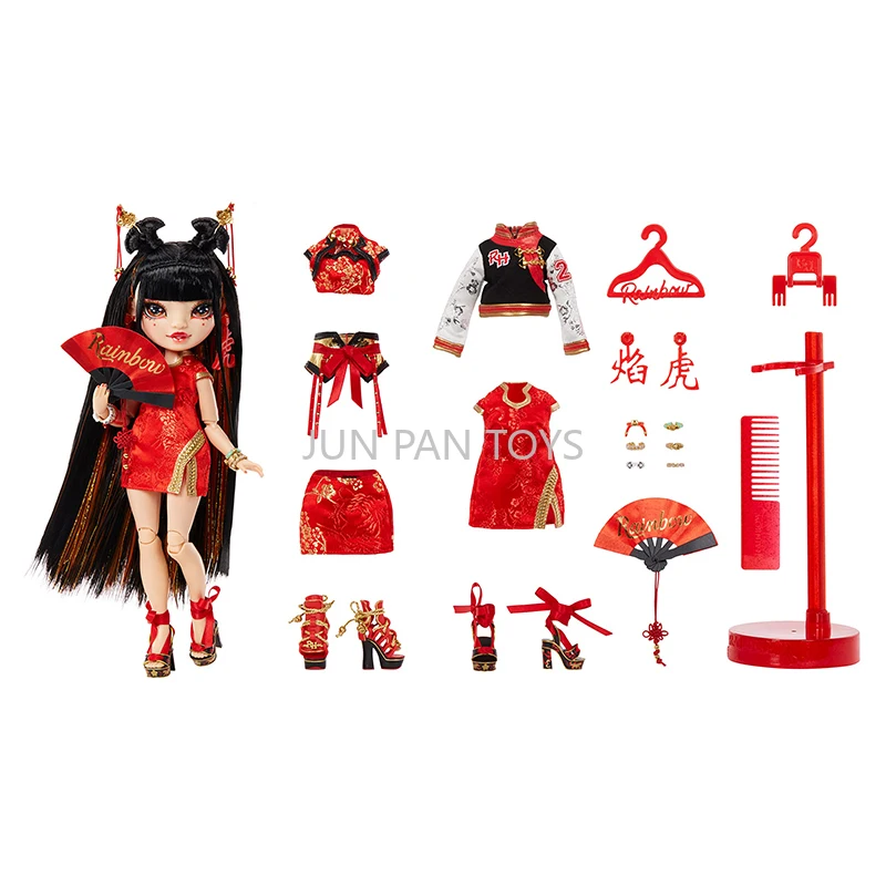 Rainbow High Year of The Tiger Lily Cheng Fashion Collectible Doll with Accessories Classic Cartoon Girl Action Figure Model Toy