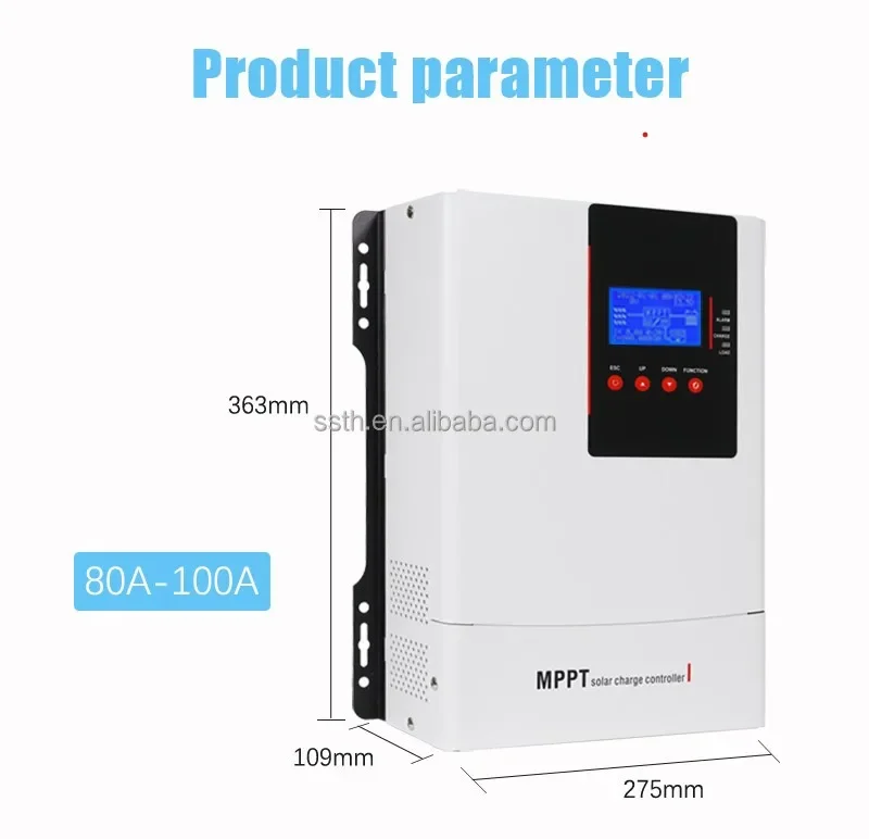 Solar pv charge controller dc 12v 24v 36v 48v mppt solar charge controller 100a 120a solar charge controller with wifi app