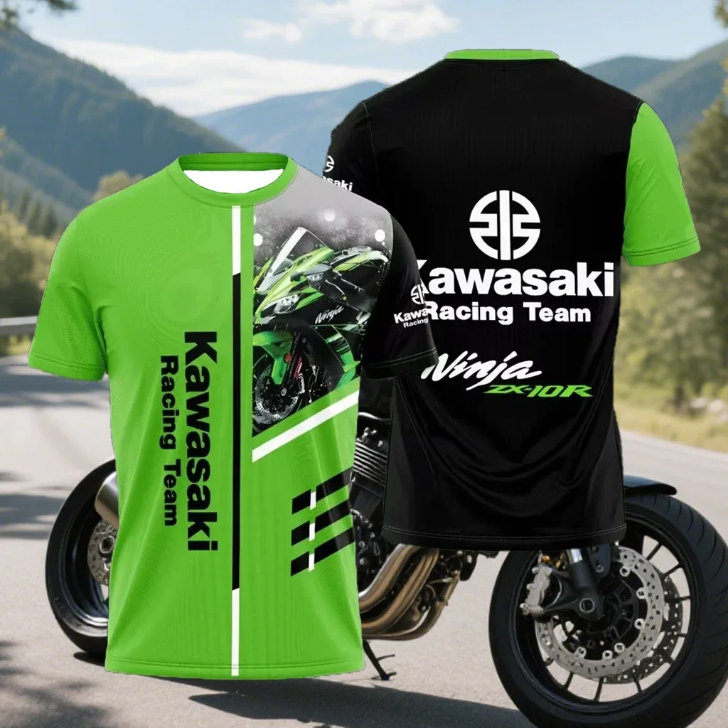 

Лето 2025 г., популярные мотоциклетные быстросохнущие дышащие шорты с узором Kawasaki и вездеходные мотоциклетные спортивные шорты