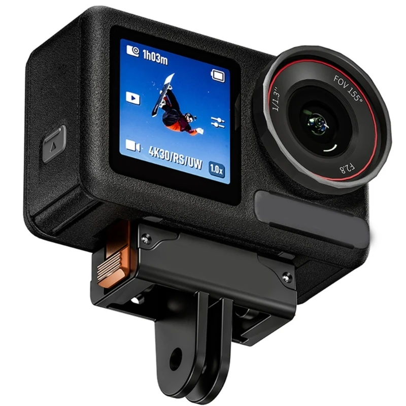 Adaptador montagem liberação rápida magnética flexível M17B para câmeras Action 5Pro