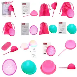 1PCS Menstrual Disc With Flat-fit Design Extra-Thin Sterilizing Silicone Menstrual Cup Period Copa With Silicone Case For Women