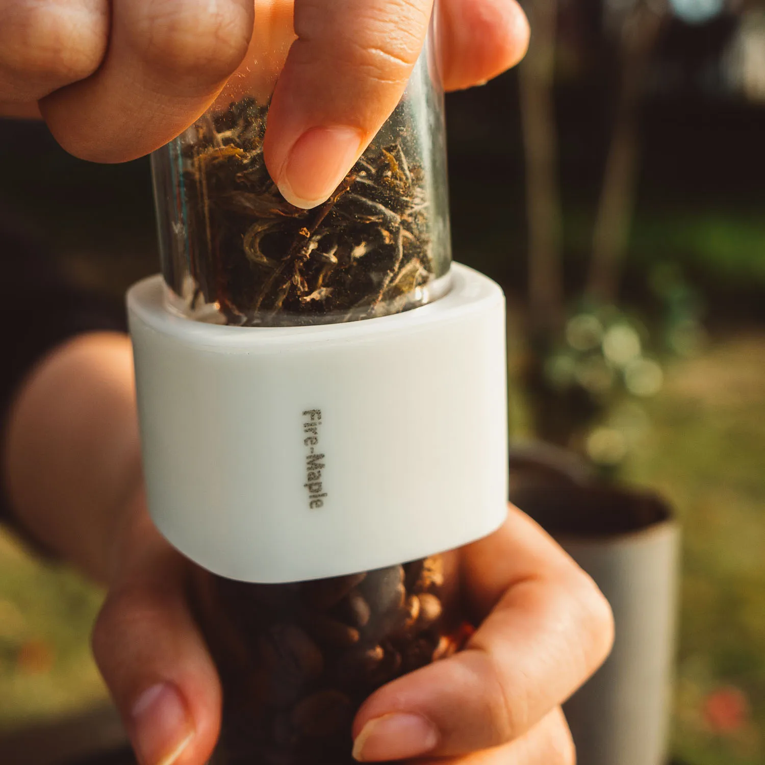 FIREMAPLE Portable Tea Coffee Jar Container Outdoor Kitchen Camping Supplies Fall Resistant Seasoning Can Double End Bottle