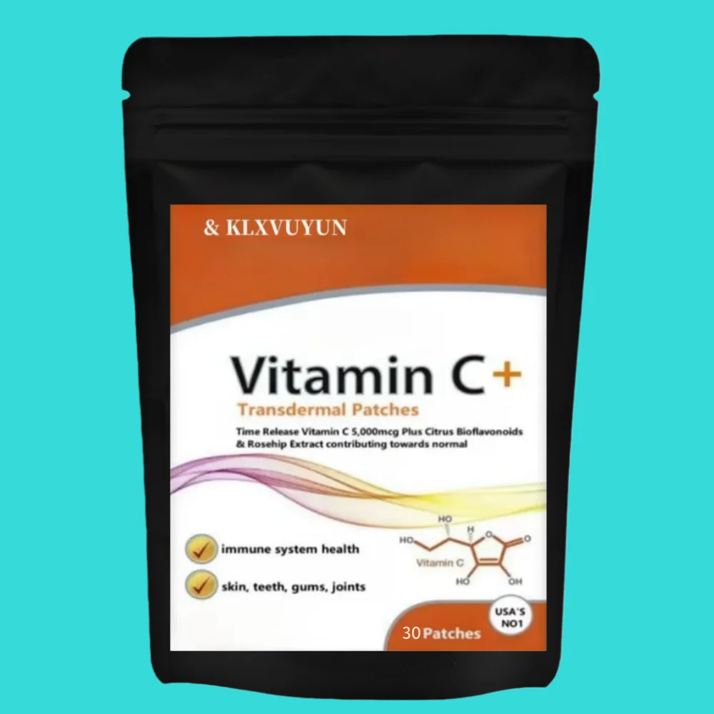 

Vitamin C+ 5,000mcg - With Rosehip+bioflavonoids - 8 Transdermal Patches. Patches Made In Usa. 8 Weeks Supply.