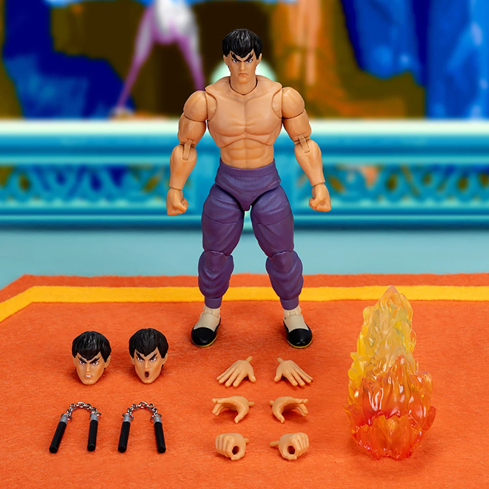 Oryginalna figurka akcji Jada Toys Street Fighter 2 1/12 Sdcc Limit Fei Long Kolekcjonerski model zabawek Prezenty urodzinowe dla dzieci