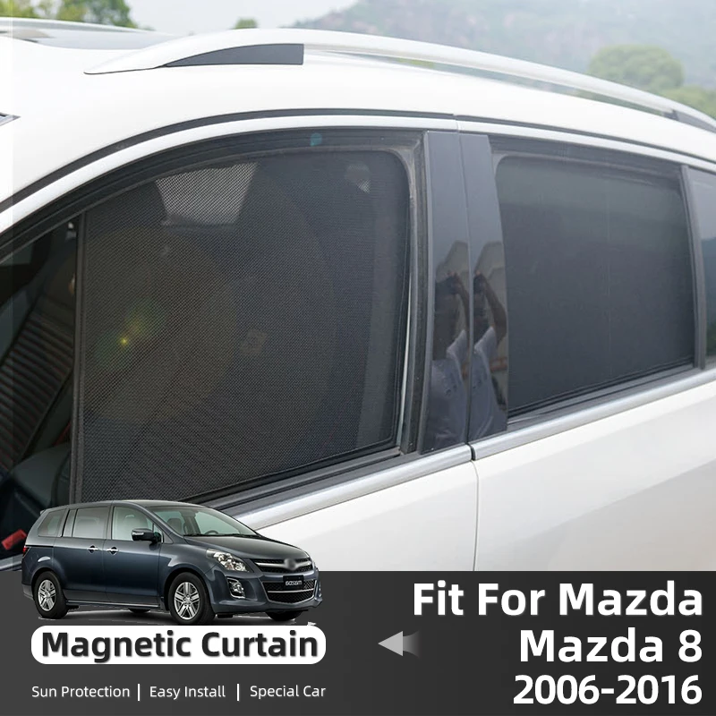 

For Mazda 8 Mazda8 2006-2016 Magnetic Car Sunshade Shield Front Windshield Frame Curtain Rear Baby Side Window Sun Shade Visor