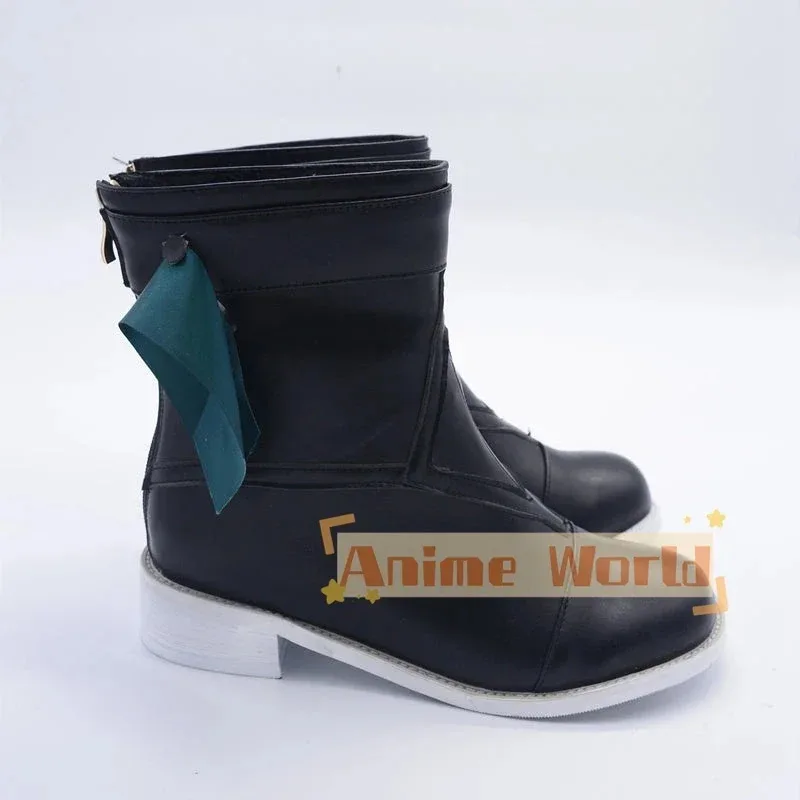 2025 11 Honkai: Star Rail Qingque Cosplay zapatos de cuero PU botas de Carnaval de Halloween hechas a medida