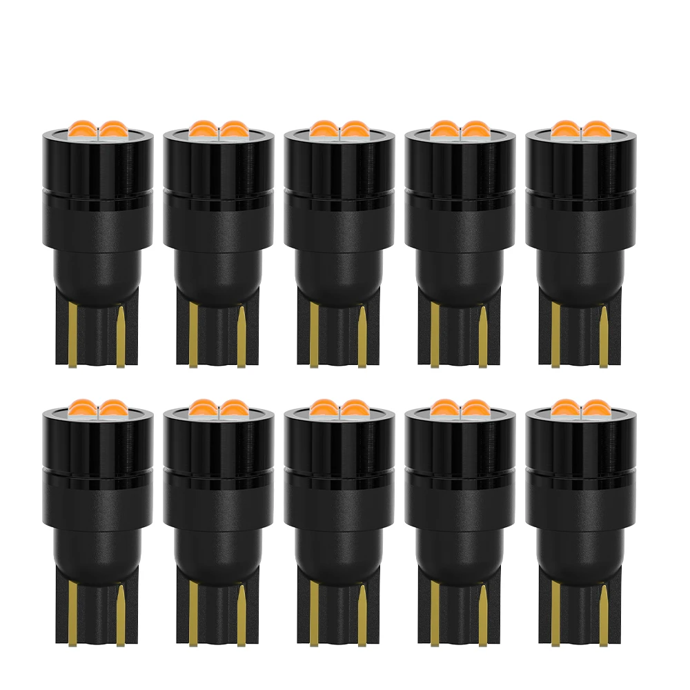 

100pcs Canbus LED Bulbs W5W T10 194 168 3030 4SMD Super Bright Car Interior Map Dome Lights Parking Light Auto Signal Lamp White