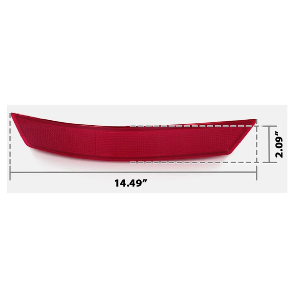 For Mercedes Rear Bumper Rear Reflector Light Rear Bumper Light As Picture Shows Perfect Fit Stable Performance OEM 1648200374