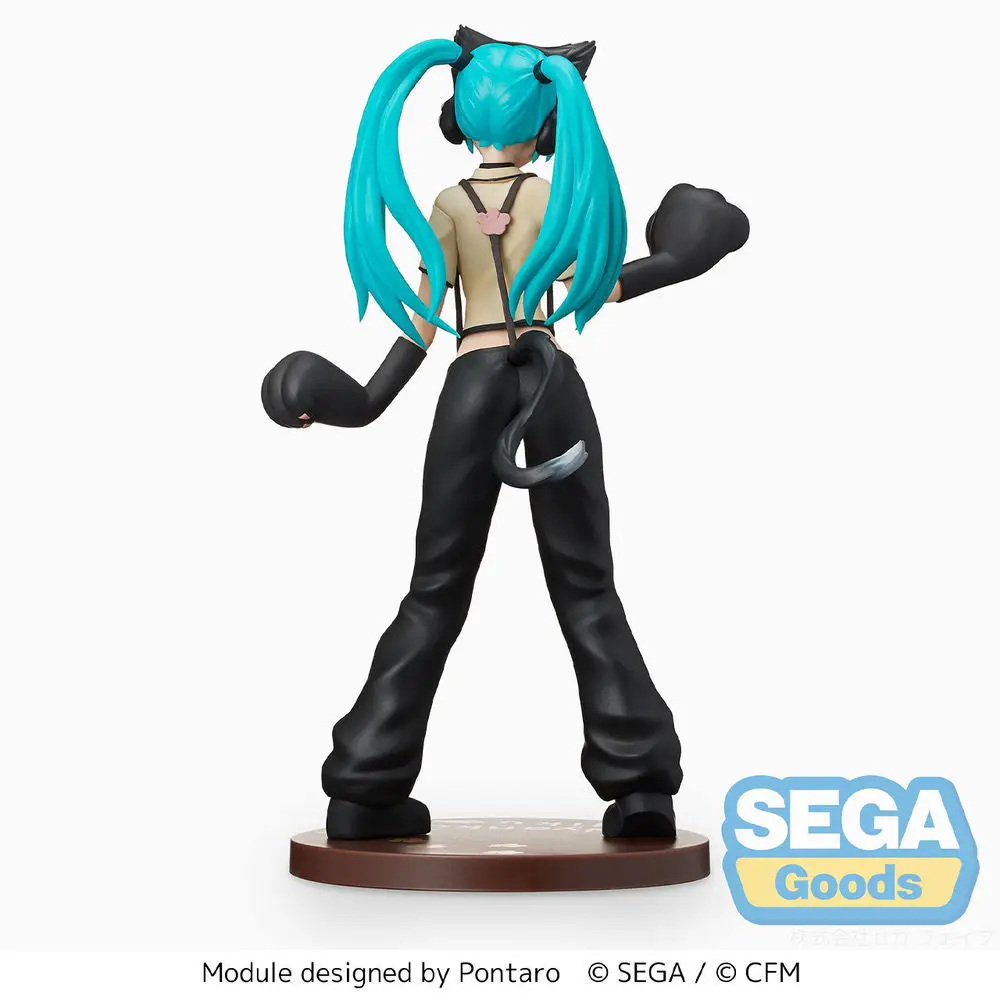 本物のセガ Spm 初音ミクプロジェクト歌姫猫バージョンフィギュア賞モデルグッズ像カスタマイズされた装飾誕生日ギフト