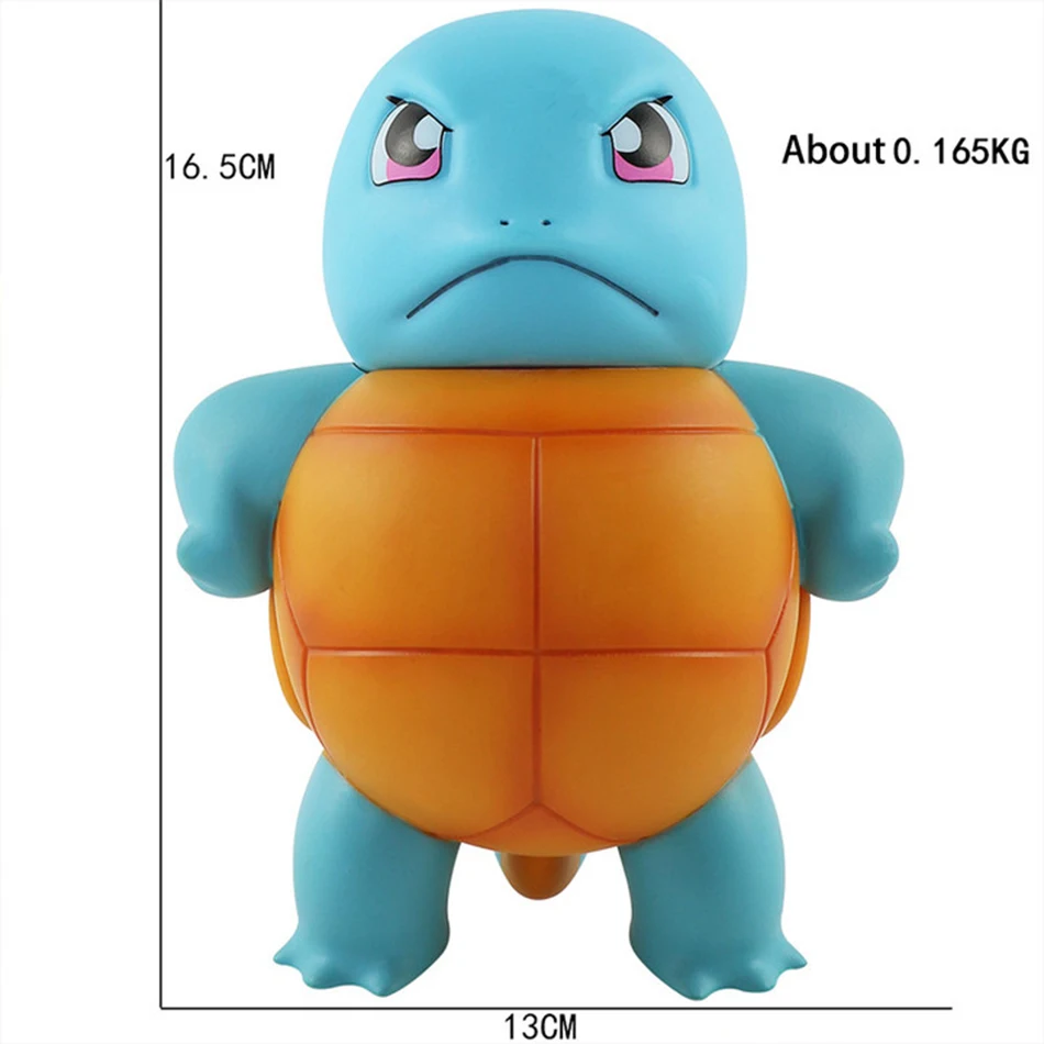 Pokemon Pikachu 16 cm große Vinylpuppe Anime Squirtle Cubone Kawaii süße Desktop-Dekorationen Erwachsene Geschenk Kinder Geburtstagsgeschenk
