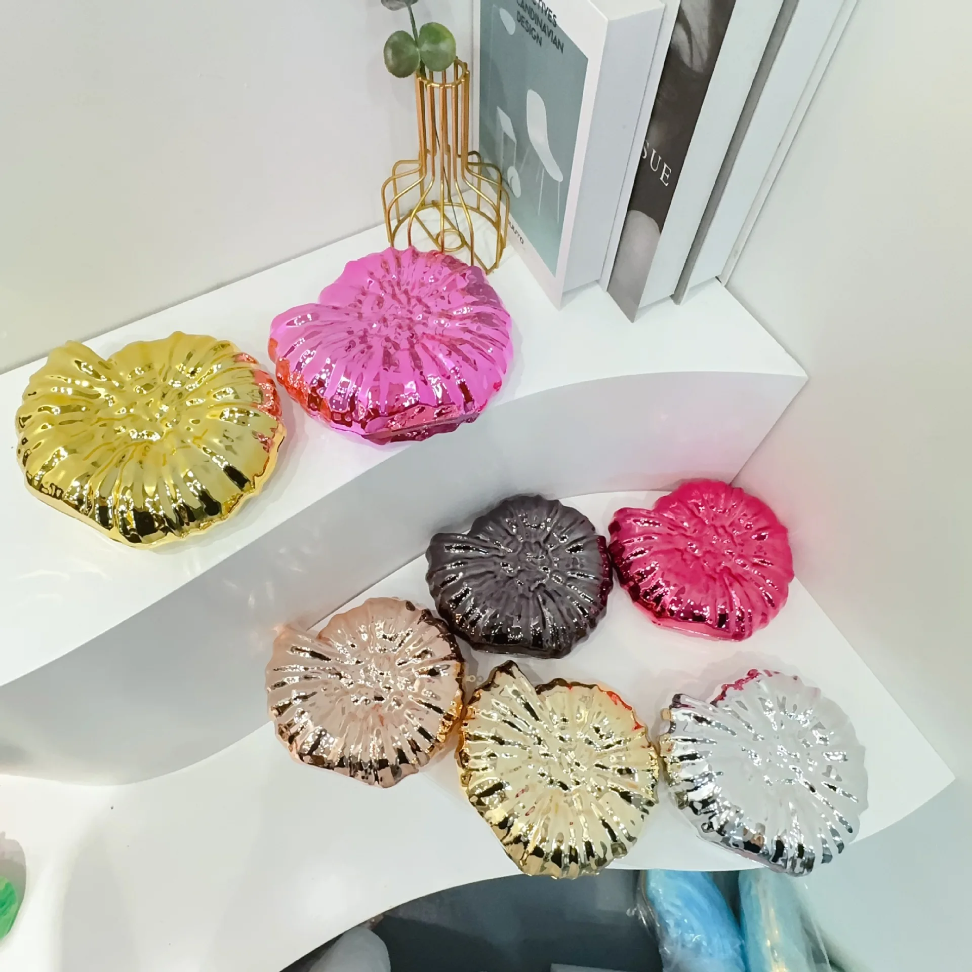 Candy Color Conch Evening Bag Luxury Designer Shell Shoulder Crossbody Bag Acrylic Party Wedding Box Clutch Ladies Handbag Pouch