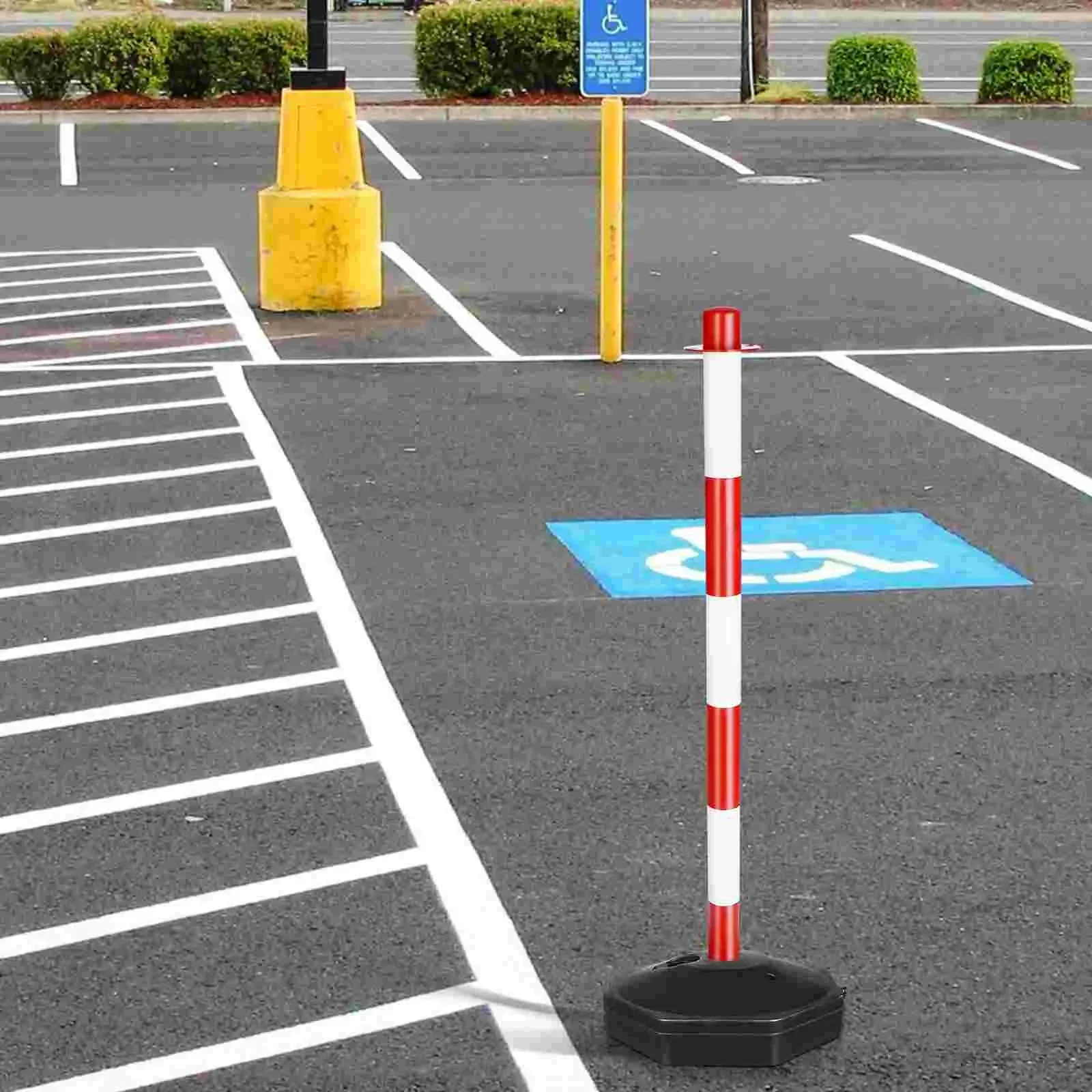 Imagem -06 - Segurança Estacionamento Marcadores para Cones Garagem e Isolamento Barreira Bollard Plastic Steel Safety Barreiras Móvel Coluna Fixa