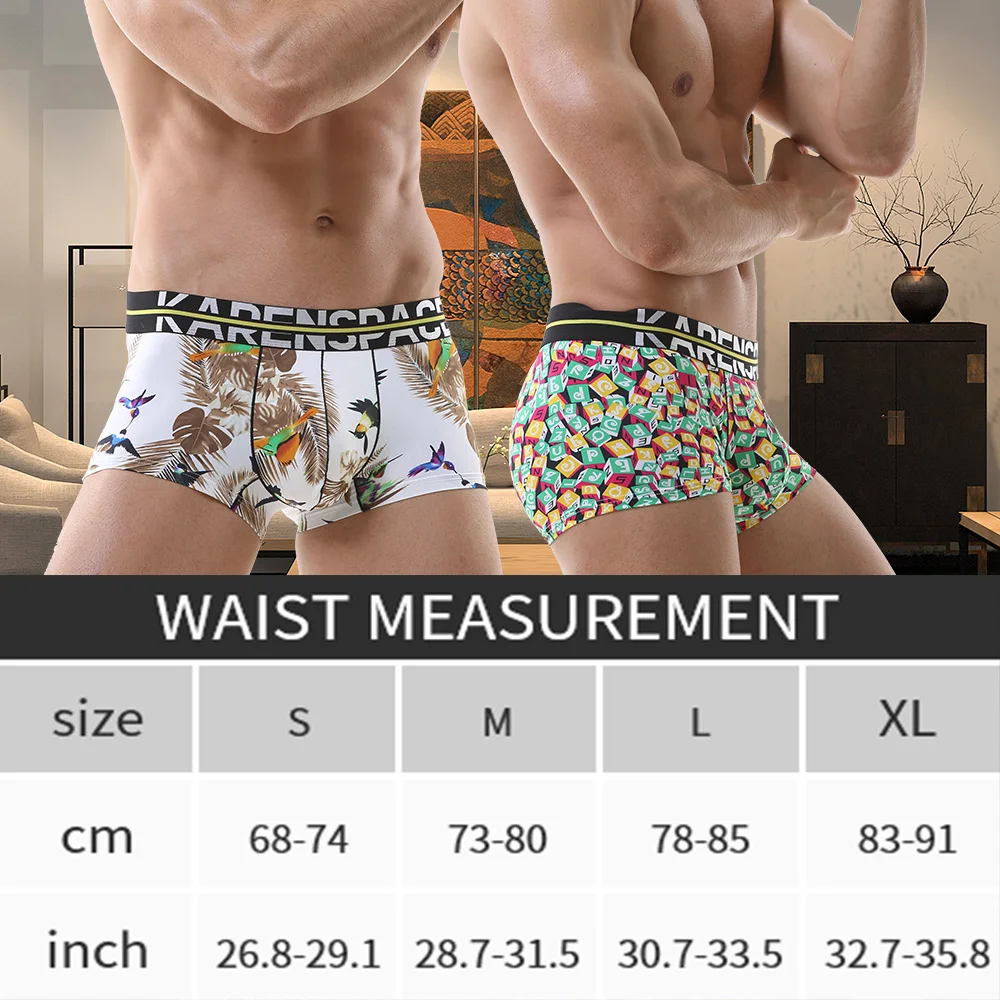 1PC Men's Sexy Underwear Printed Fashion Cotton Men's Lesbian Penis Men's Underwear