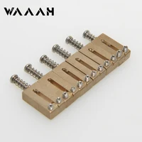 Sillines de puente de guitarra eléctrica de latón, juego de 6 piezas de trémolo de 10,5 MM para reemplazo de guitarra ST
