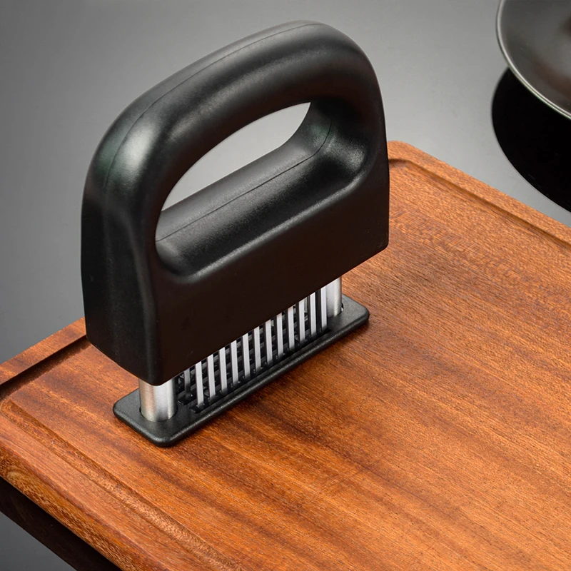 Tenditore per carne Acciaio inossidabile Ago per batticarne Manzo Pollo Utensili teneri Cucina Gadget da cucina Ammorbidente per carne per bistecche BBQ