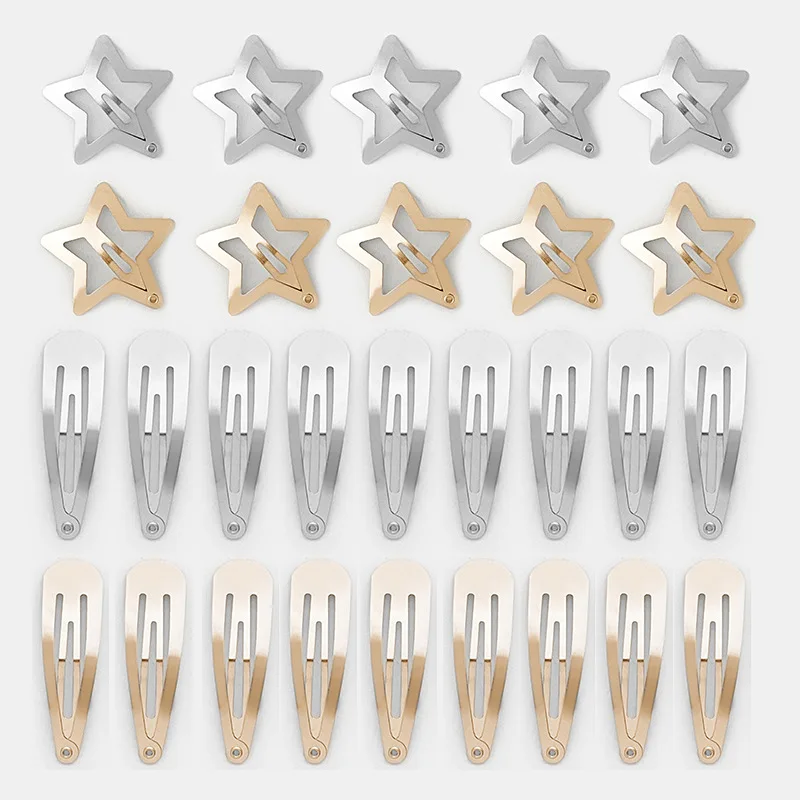 

DIY Embryo Metal Top Clip BB Clip Side Clip Duckbill Clip Star Hairpin Bottom Embryo Hair Accessories