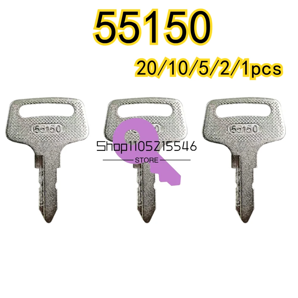 

20/10/5/2/1pcs New 55150 Ignition Switch Keys 37410-55150 for Kubota Tractor BX1500 BX1800 BX1830 BX22 BX2200 BX2230 B1550 B1750