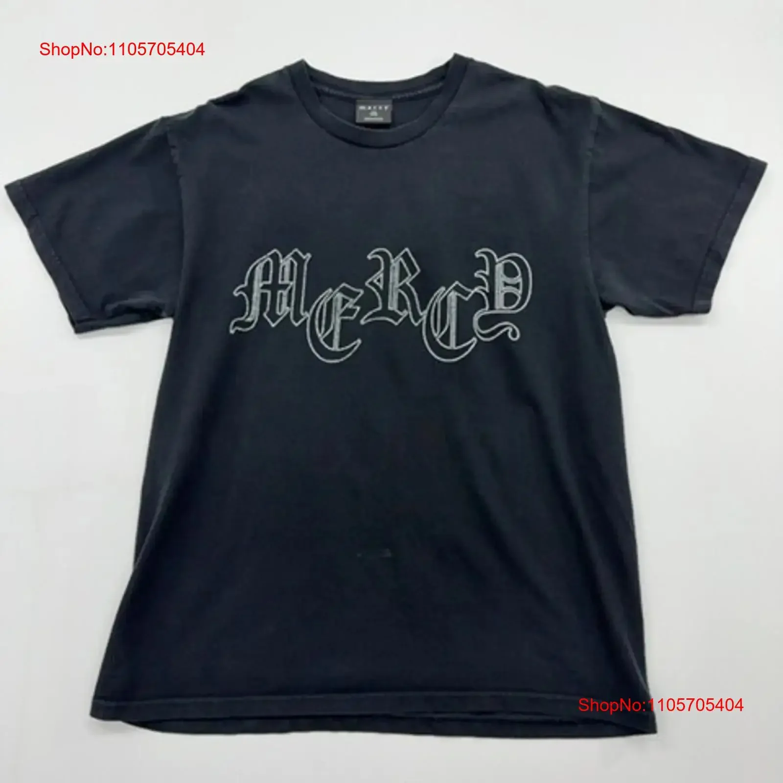 Mercy Charcoal Music T Shirt Size L Regular Condition long or short sleeves vintage Washed Comfortable Slightly Soft Stretched