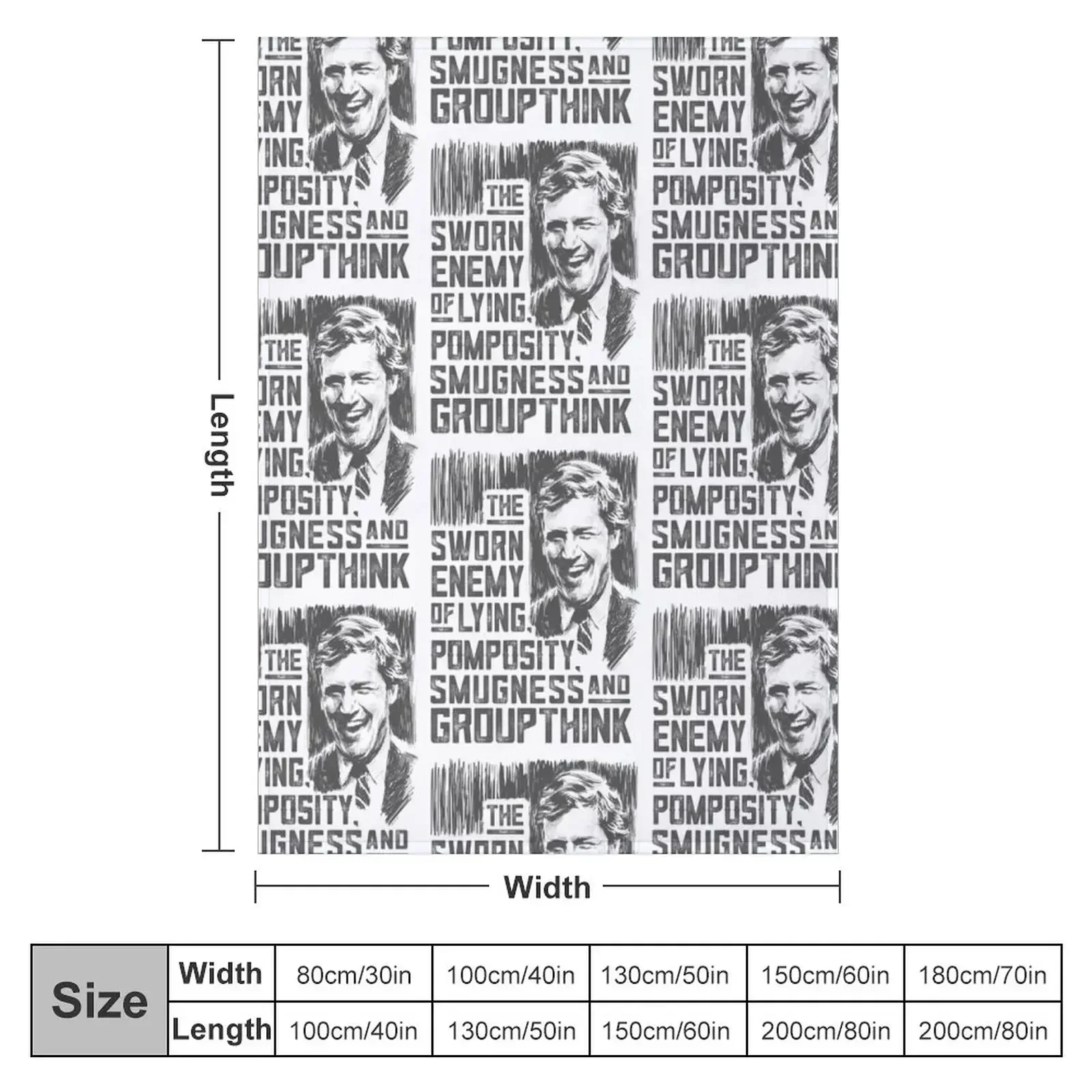 Drawing of Tucker - The Sworn Enemy Throw Blanket Custom Thermal warm for winter Sofas Plaid Blankets