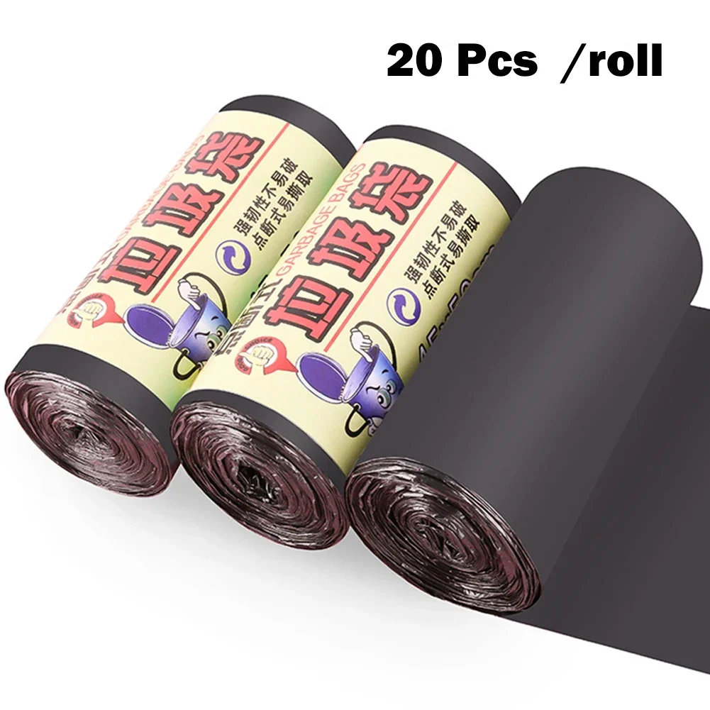 1Roll /20pcs Mini Di==Plastic Small Garbage B==Trash Bags H==usehold Garbage Bags Cl========== Waste Bag Storage Garbage Bags