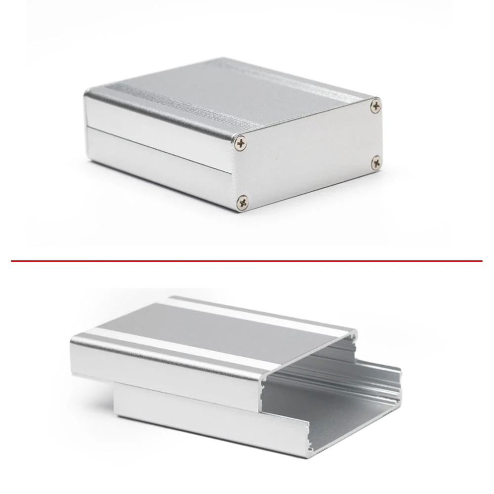 Custom Sheet Metal Fabrication Powder Coating Oxidized Electronic Enclosures Aluminum Instrument Enclosure H06 63*25MM