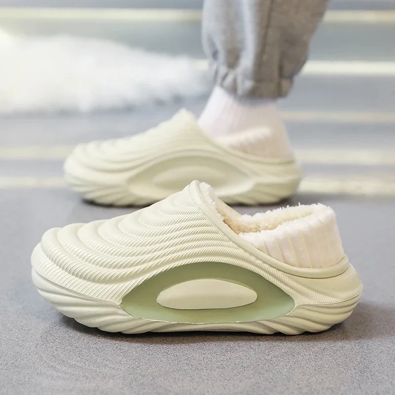 Nuovo inverno uomo donna pantofole di cotone calde appartamenti di peluche scarpe calde per interni ed esterni uomo antiscivolo pantofole di cotone per camera da letto di casa